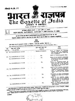 The Gazette of India