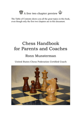 Chess Handbook for Parents and Coaches