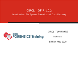 File System Forensics and Data Recovery