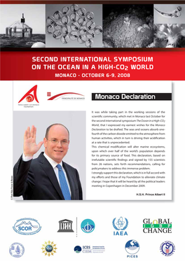 Monaco Declaration on Ocean Acidification