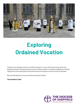 Exploring Ordained Vocation