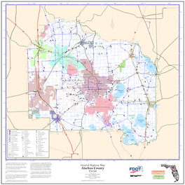 General Highway Map, Alachua County, FL