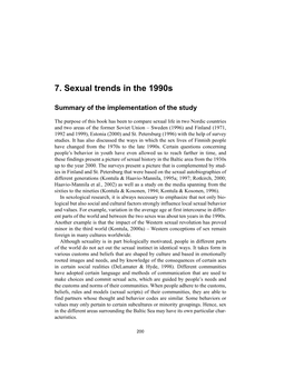 7. Sexual Trends in the 1990S
