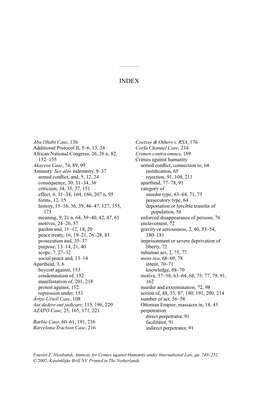 Coetzee & Others V. RSA, 176 Corfu Channel Case, 214 Crimen Contra