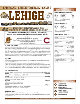 Spring 2021 Lehigh Football