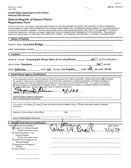 National Register of Historic Places Registration Form