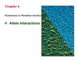 Allele Interactions