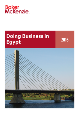 Doing Business in Egypt 2016