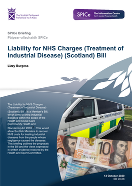 Liability for NHS Charges (Treatment of Industrial Disease) (Scotland) Bill