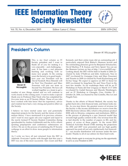 President's Column