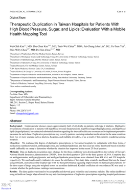 Downloaded from the Website of Taiwan's National Health Insurance Administration (TNHIA) from the Third Quarter of 2010 to the Third Quarter of 2016