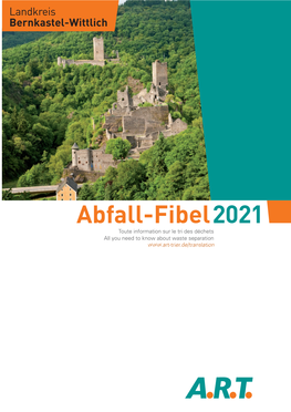 Abfall-Fibel Landkreis Bernkastel-Wittlich 2021