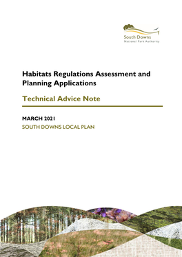 Habitats Regulations Assessment and Planning Applications Technical