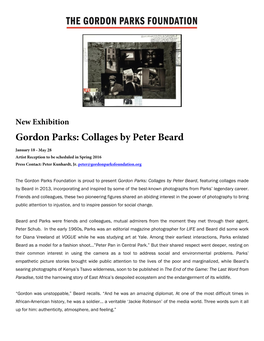 Collages by Peter Beard, Featuring Collages Made by Beard in 2013, Incorporating and Inspired by Some of the Best-Known Photographs from Parks’ Legendary Career