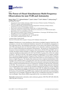 Simultaneous Multi-Frequency Observations for Mm-VLBI and Astrometry