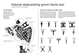 Historisk Stadsvandring Genom Gamla Stan Författare Och Illustratör: Carola Segerlund