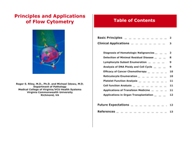 Principles and Applications of Flow Cytometry Table of Contents