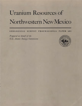 Uranium Resources of Northwestern Newmexico