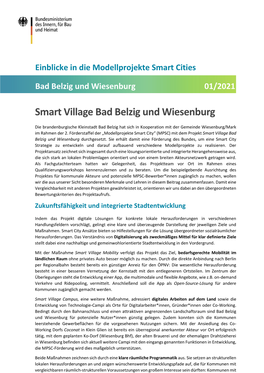 Smart Village Bad Belzig Und Wiesenburg