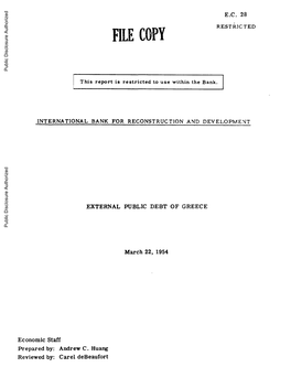 World Bank Document