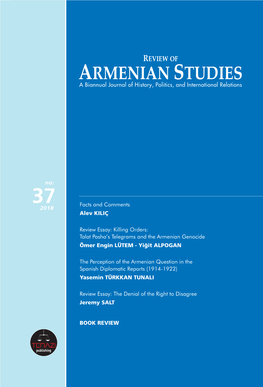 Review of Armenian Studies 37 No