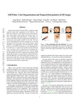 Arxiv:1901.02840V2 [Cs.CV] 8 Apr 2019 and Small ﬁle Sizes