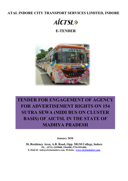 (Midi Bus on Cluster Basis) of Aictsl in the State of Madhya Pradesh