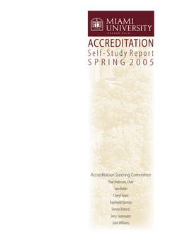 ACCREDITATION S E L F - S T U D Y R E P O R T S P R I N G 2 0 0 5