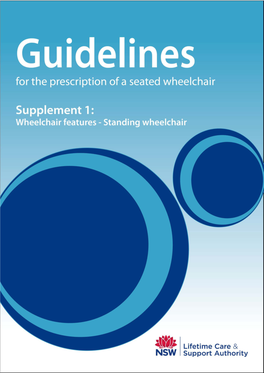 Guidelines for the Prescription of a Seated Wheelchair Supplement 1