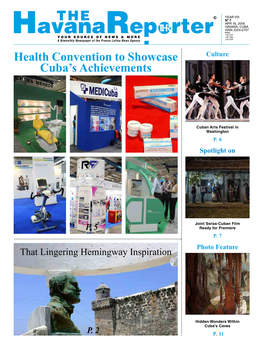Health Convention to Showcase Cuba's Achievements