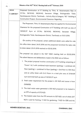 5.F.No. 36/1A1A2, 38/2A1A2, Seevaram Village, Sholinganallur