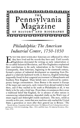 Pennsylvania Magazine of HISTORY and BIOGRAPHY