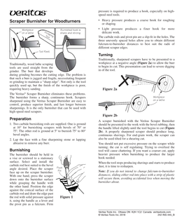 Scraper Burnisher for Woodturners