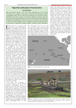 Rapa Nui Landscapes of Construction by Norwegian and American Teams