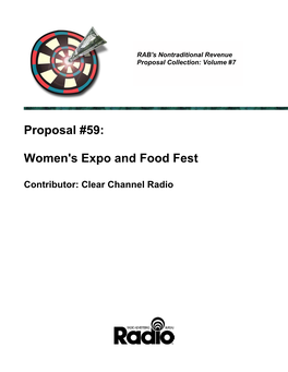 Proposal #59: Women's Expo and Food Fest
