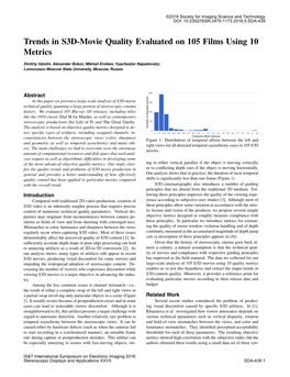 Trends in S3D Movies Quality As Evaluated on 105 Movies and 10