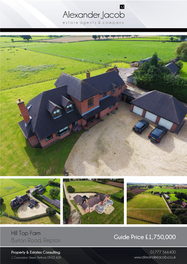 Hill Top Farm Burton Road, Repton Guide Price