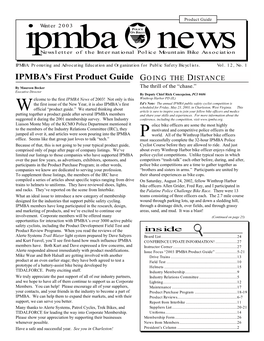 IPMBA News Vol. 12 No. 1 Winter 2003