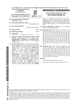 WO 2014/140248 Al 18 September 2014 (18.09.2014) P O P C T