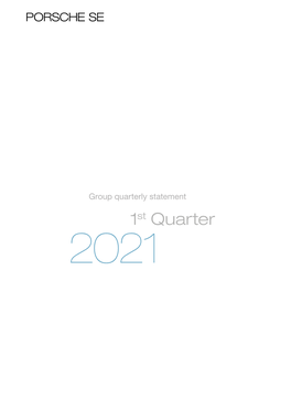 Group Quarterly Statement 1St Quarter 2021