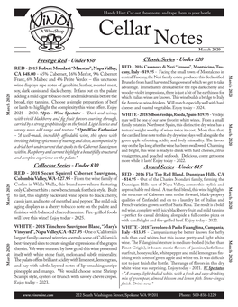 03-2020 Cellar Notes with Back.Indd