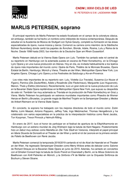 Biografía Marlis Petersen