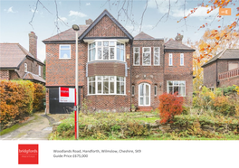 Woodlands Road, Handforth, Wilmslow, Cheshire, SK9 Guide Price £675,000