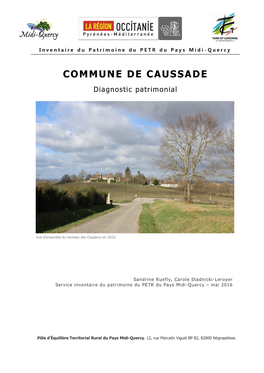 COMMUNE DE CAUSSADE Diagnostic Patrimonial