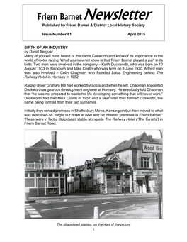 Friern Barnetnewsletter