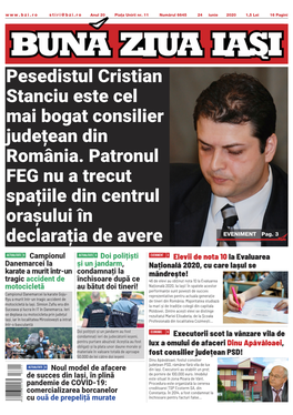 Pesedistul Cristian Stanciu Este Cel Mai Bogat Consilier Județean Din România