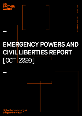 Emergency Powers and Civil Liberties Report OCT 2020