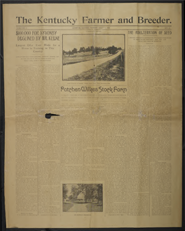 The Kentucky Farmer and Breeder: 1904-08-04