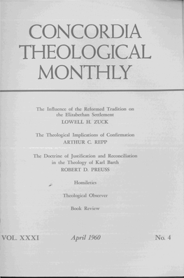 Concordia Theological Monthly