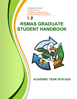 Rsmas Graduate Student Handbook